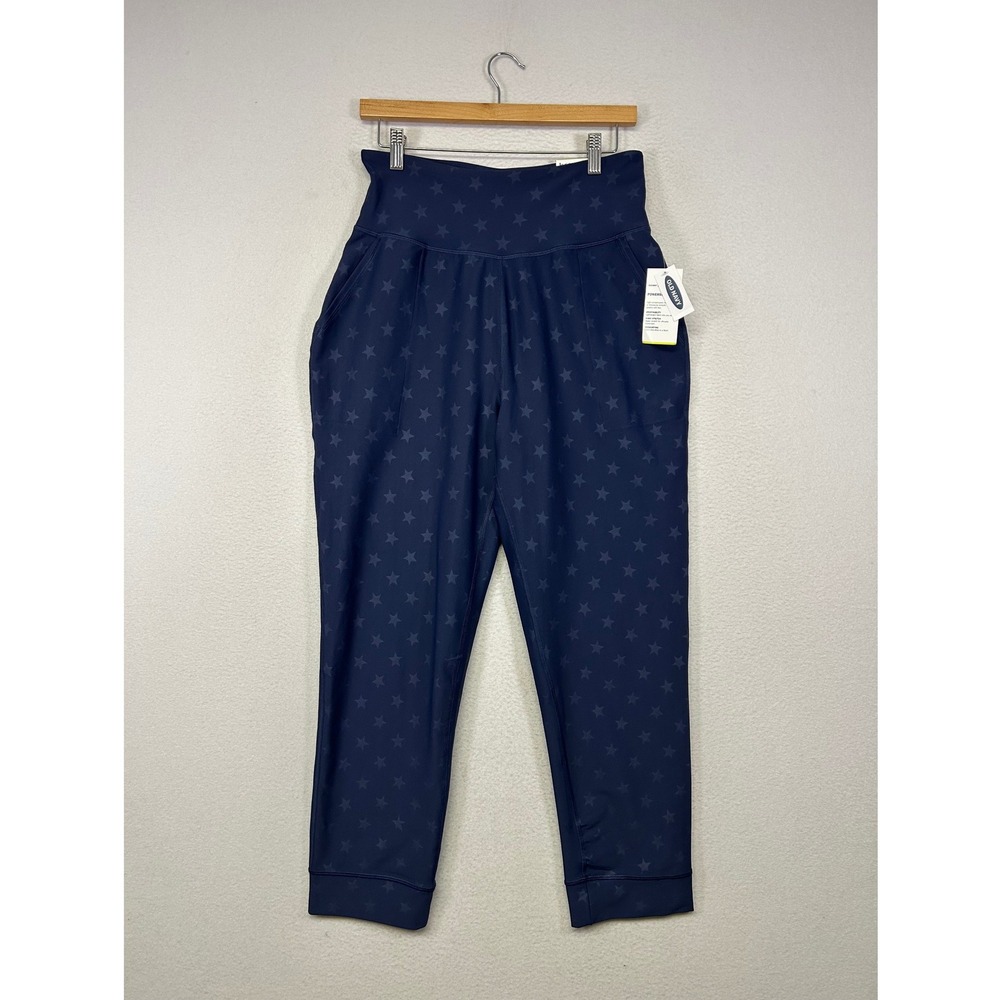 Celestial Athleisure NWT Old Navy Womens L Tall Navy Star Powersoft Crop Joggers
